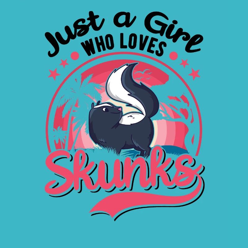 Stinktier Mädchen Skunk