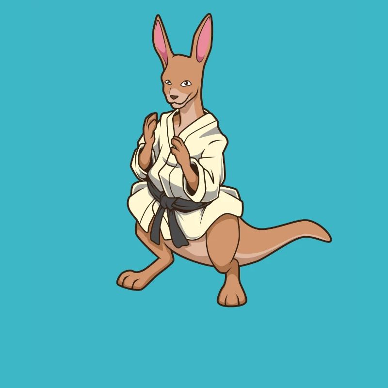 Comic Kangaroo fait du judo