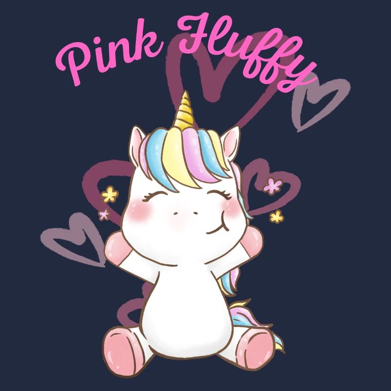 Licorne rose moelleuse