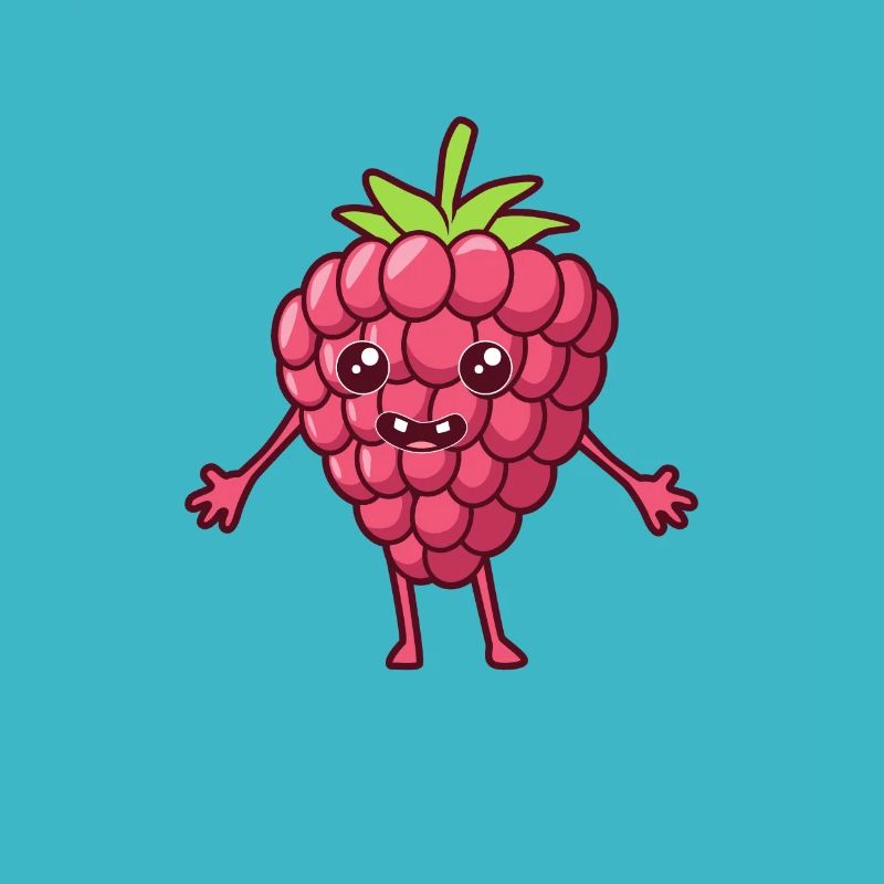 Kawaii Comic Raspberry