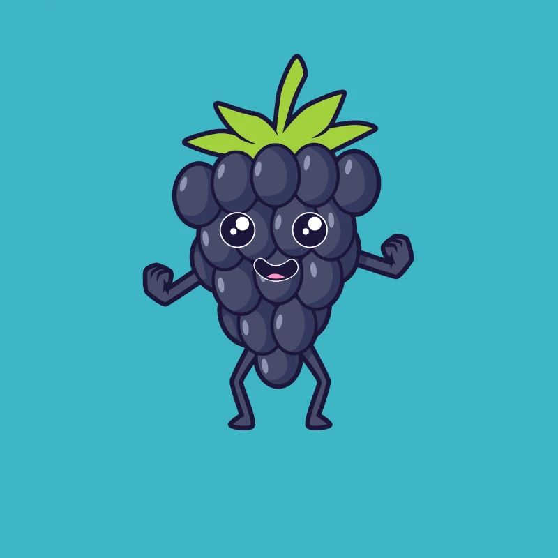 Kawaii Comic Brombeere