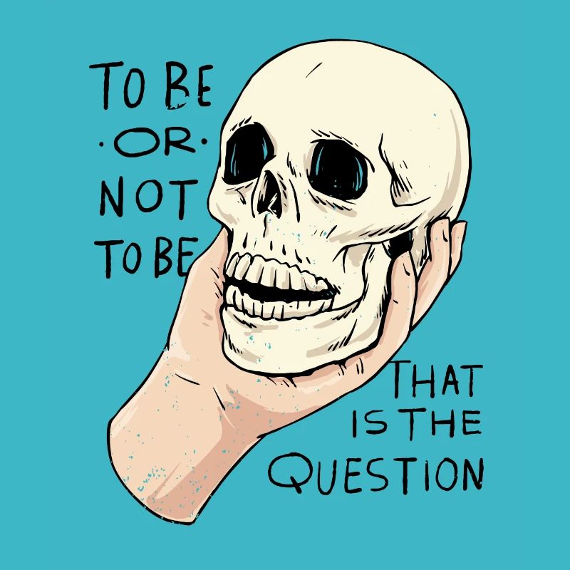 Hamlet Zitat "Sein oder nicht sein" Design