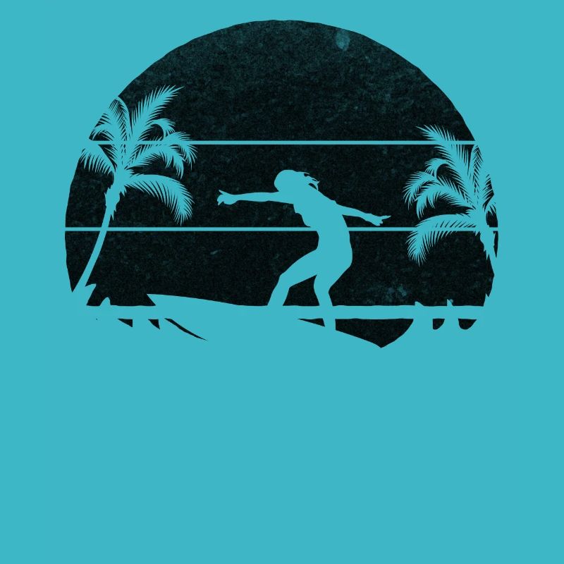 Surfing Water Surfer Lady Surfing Surfboard