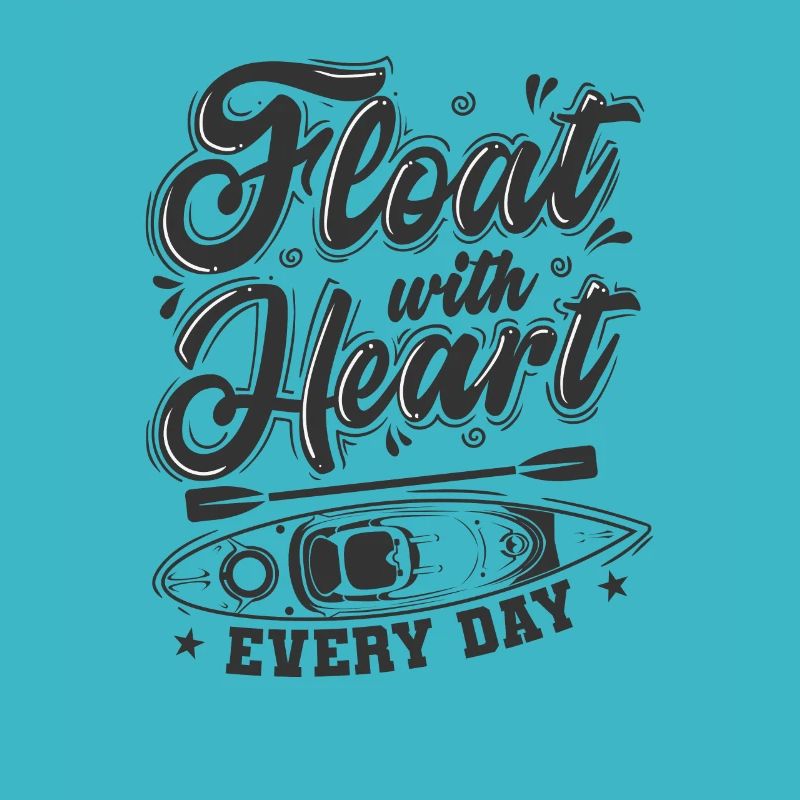 Float with Heart every Day Kajak Paddelboot