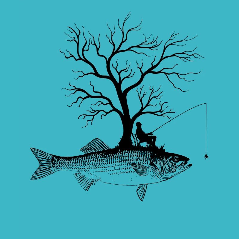 Graphic Tree - Fish-Striped Perch