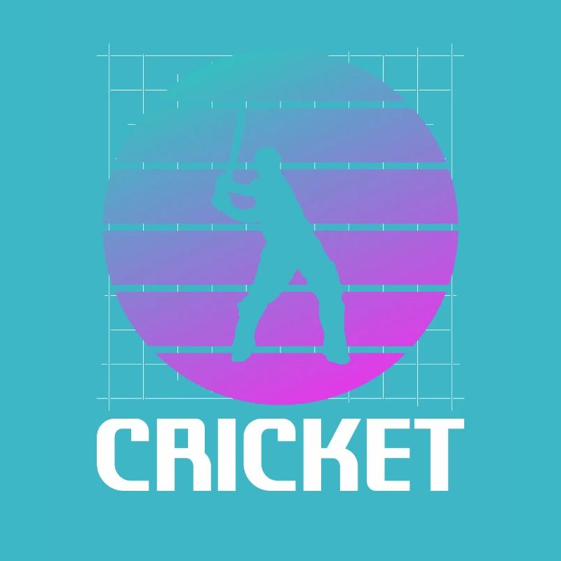 Retro Vintage Classic Cricket Player