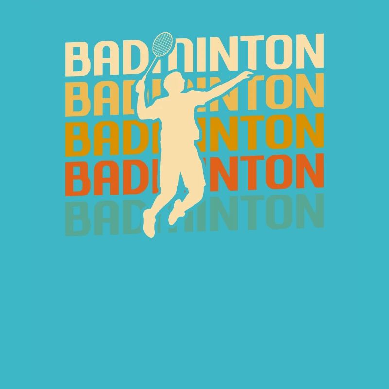 Retro Vintage Classic Badminton Player