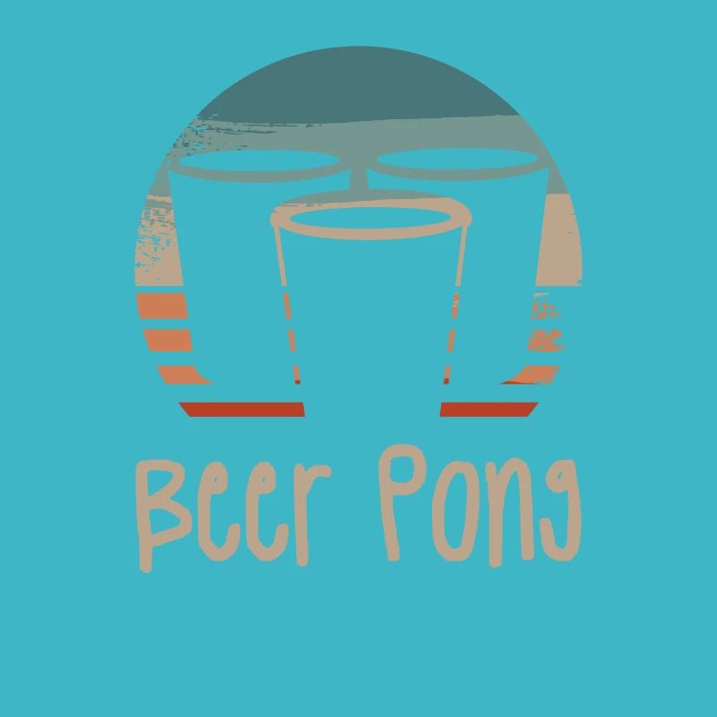 Retro Vintage Classic Beer Pong Drinking Game