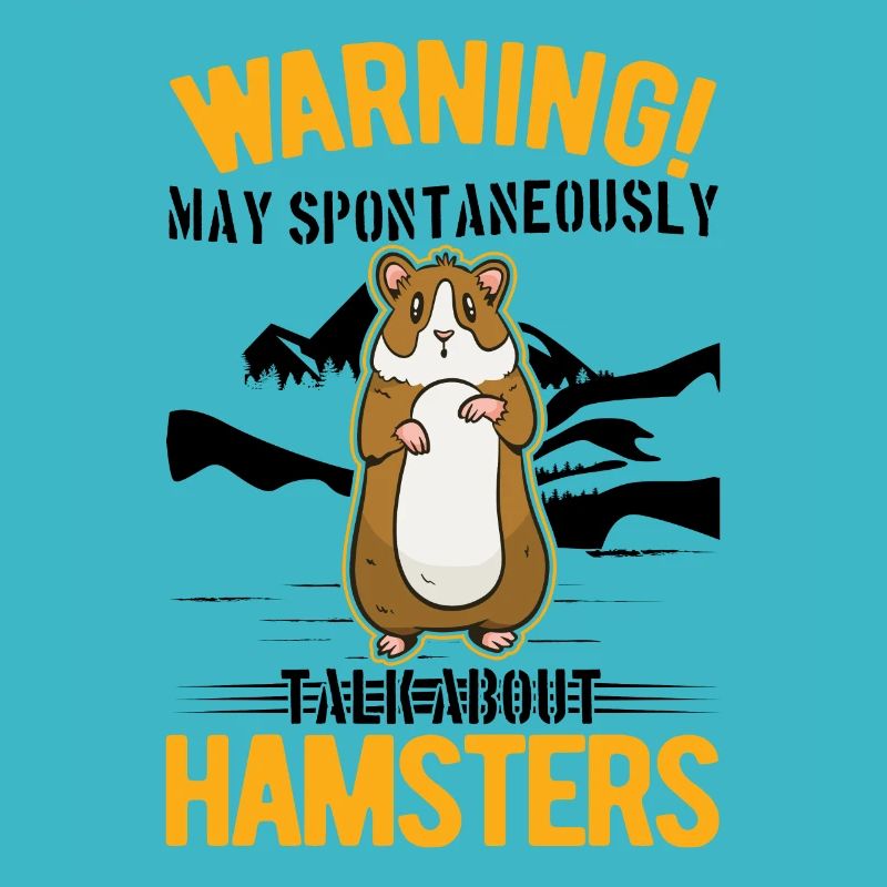 Avertissement Hamster Hamster Roue Hamster Doré