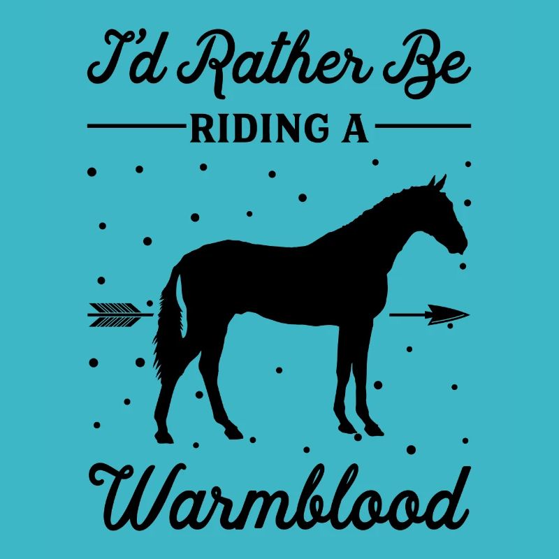 Reiten Eines Warmblütigen Pferdes