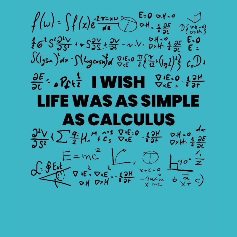 Wish Life Would Be Simple As Calculus