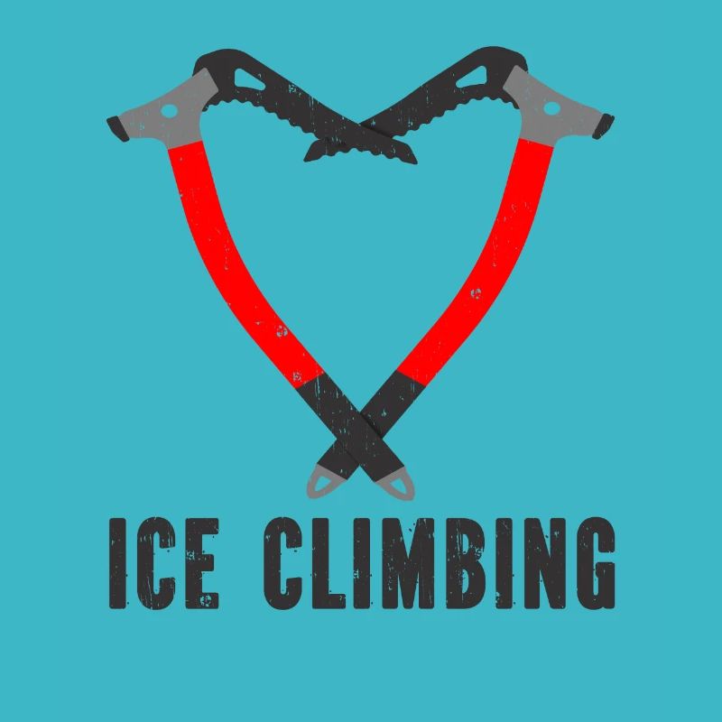 Ich Liebe Eisklettern Eiskletterer Eispickel