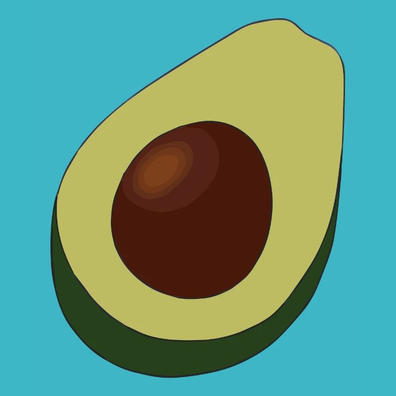 Avocado Illustration Geschenkidee