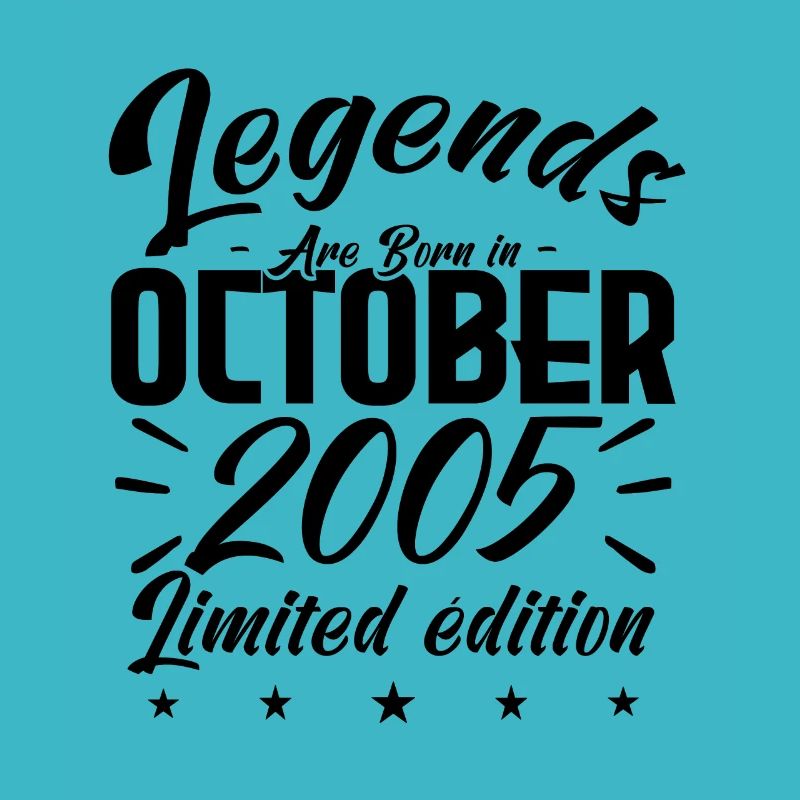 LEGENDS ARE BORN IN OCTOBER 2005 anniversary gift