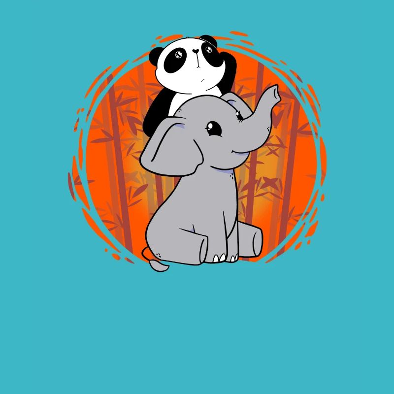 Die liebenswerte Freundschaft von Panda und