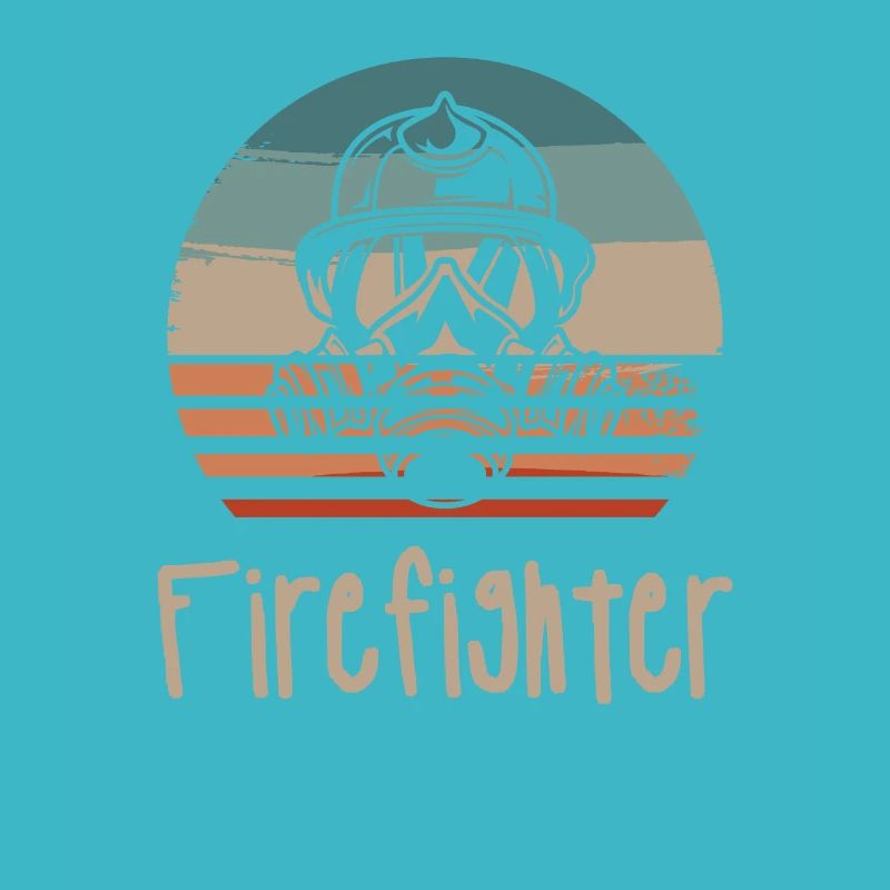 Retro Vintage Classic Firefighter Firefighting