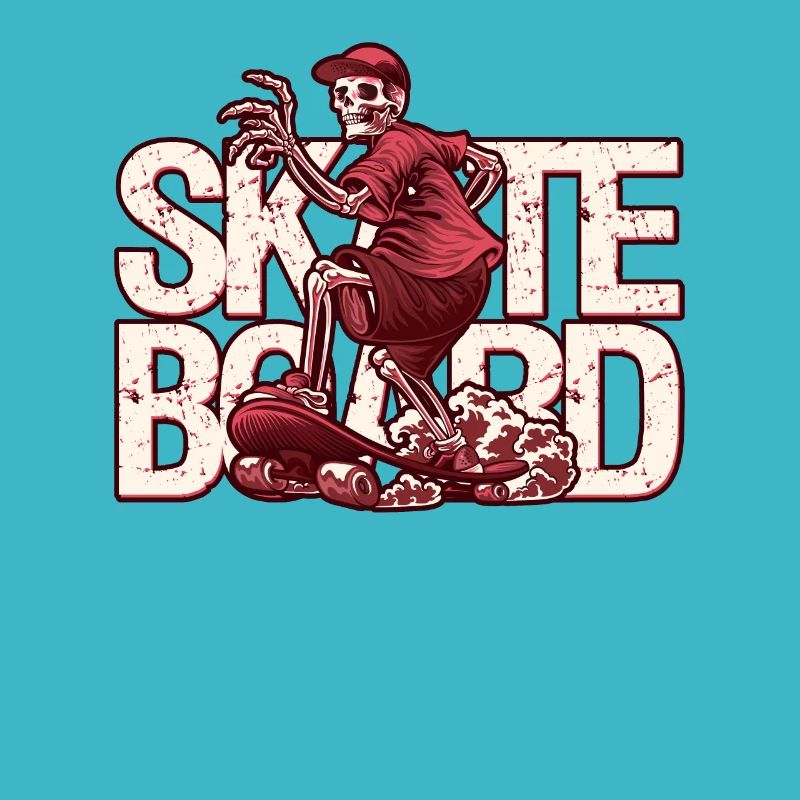 Skate Skeleton dans la conception de skateboarder