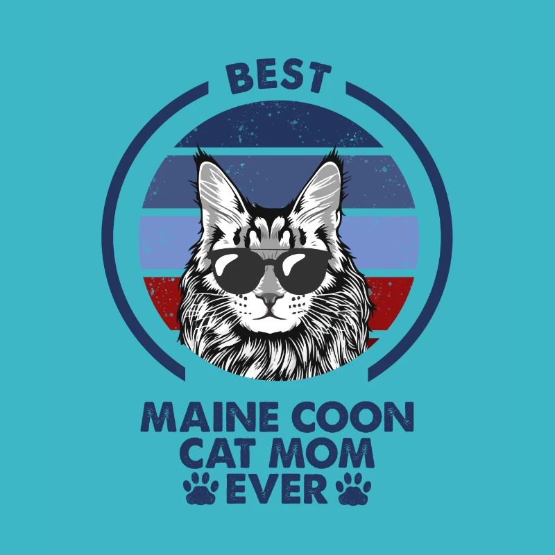 Maman chat - Maine Coon Cat