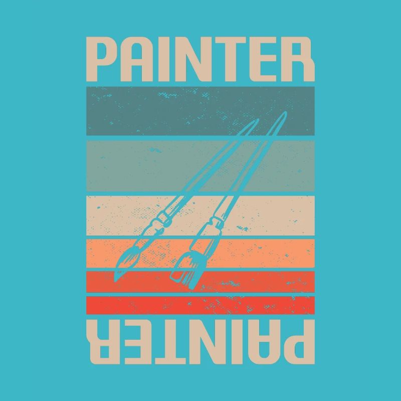 Retro Vintage Painter Paint Painting