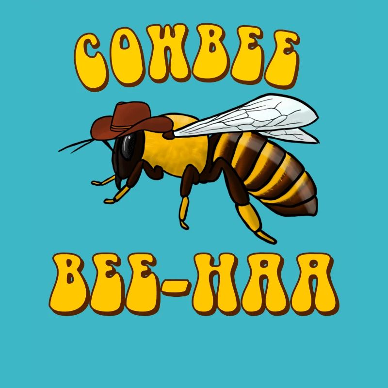 Cowboy Biene Cowbee Bee-Haa