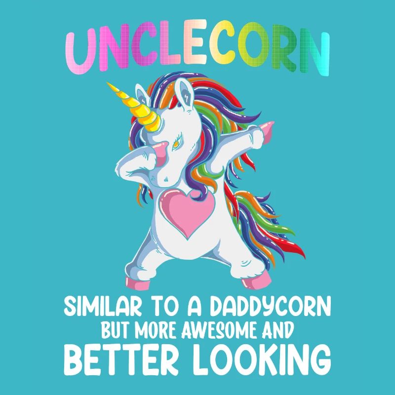 Colorful Coolest Unclecorn World's Best Uncle Geschen
