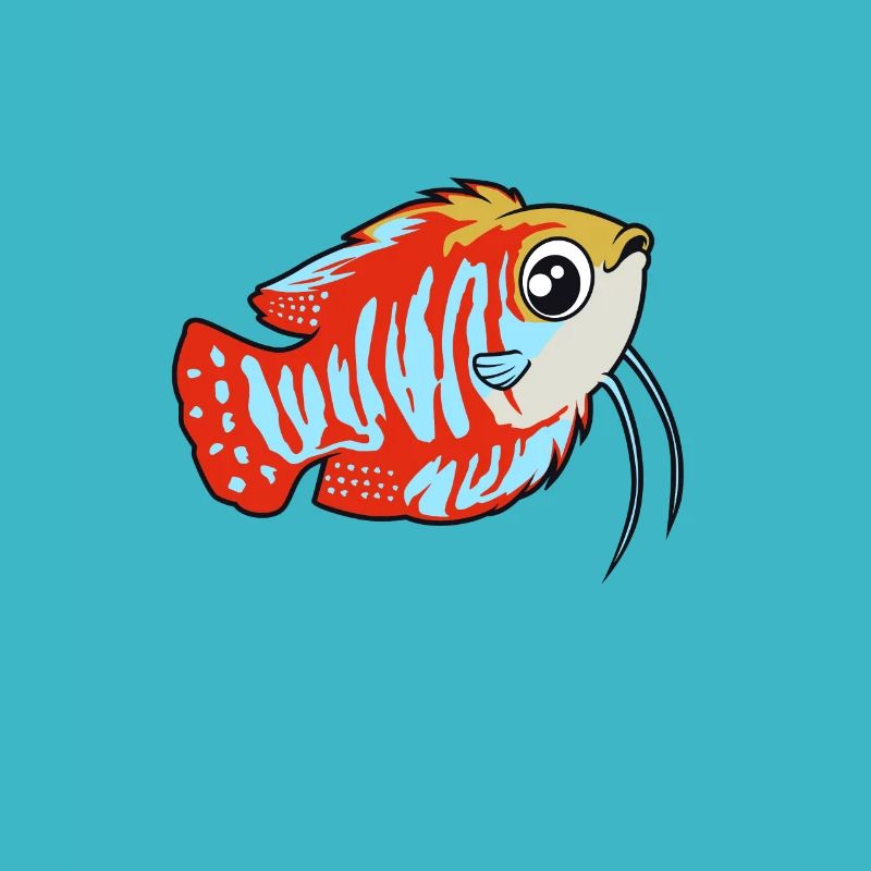 Nématode rayé Kawaii