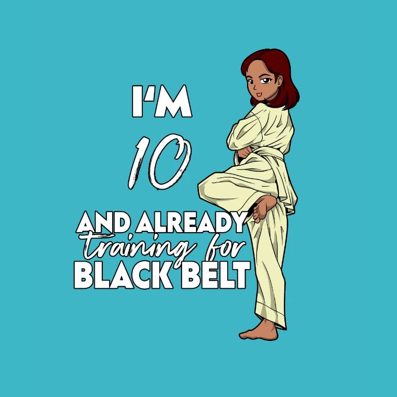 Ich bin 10 - Mädchen Karate