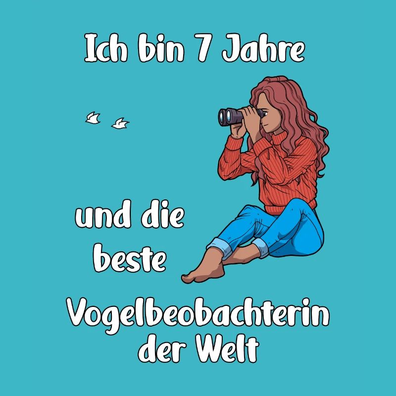 Ich bin 7 - Mädchen Vogelbeobachtung