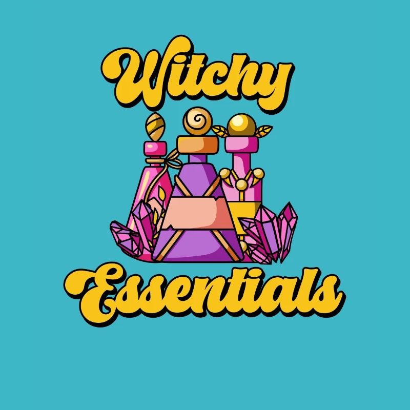 Purple Pink Witch Crafts Potions and Essentials