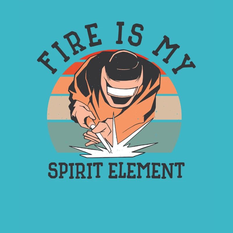 Welding Fire Spirit Element Metalworker Blacksmith