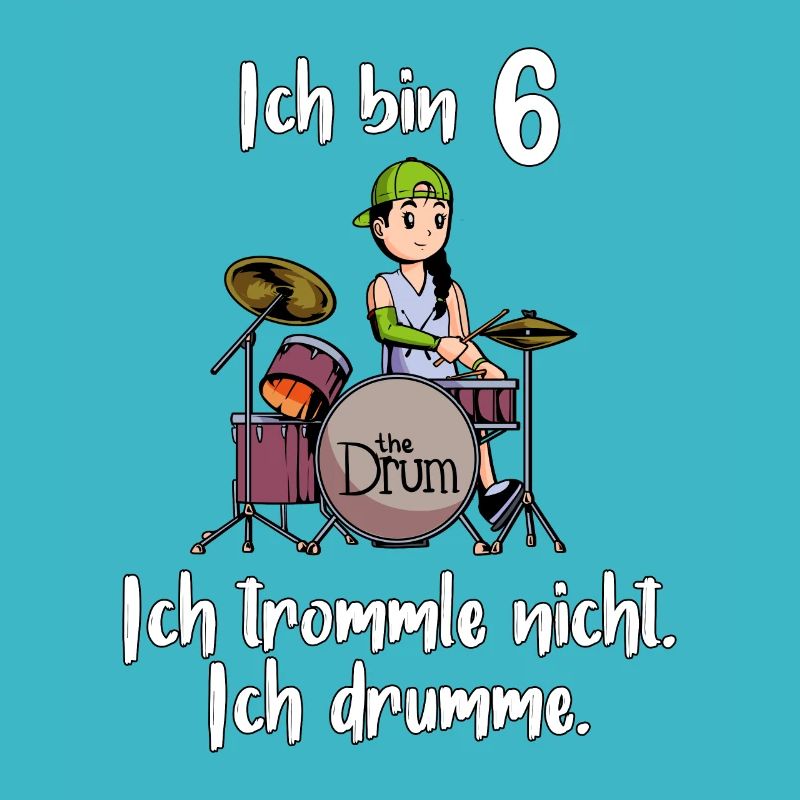 Ich bin 6 - Mädchen Schlagzeuger