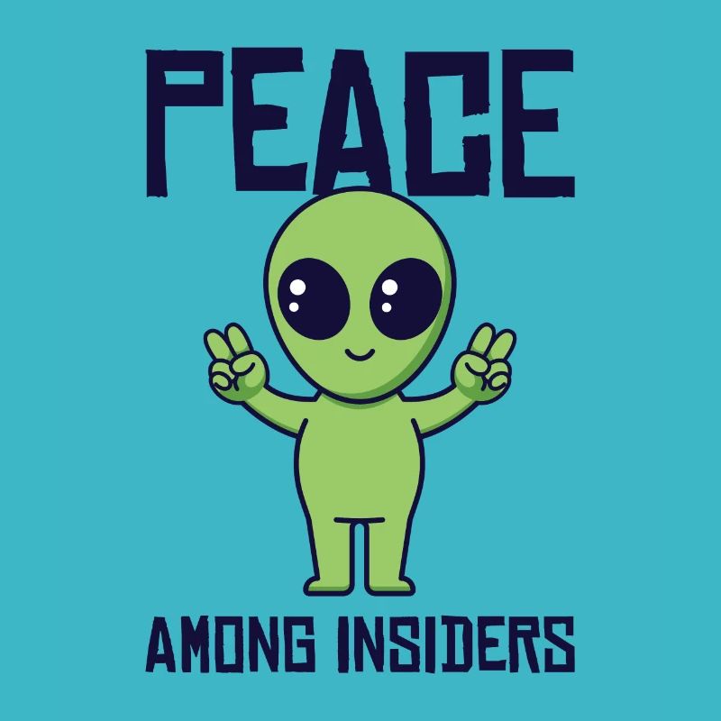 Alien Peace Alien, Martian, Space Outsider