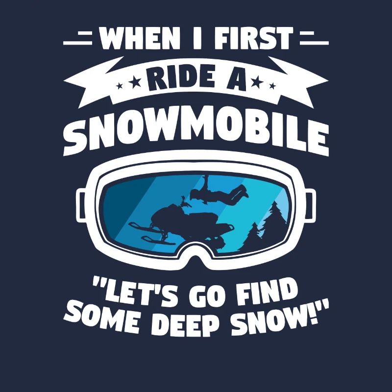 When I First Ride A Snowmobile Let's Go