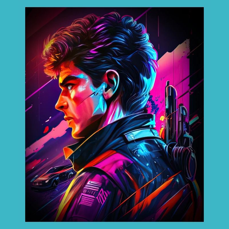 Retrowave Synthwave 80s Design