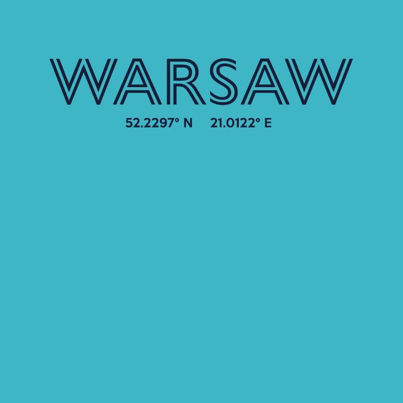 Poland City coordinates - Warsaw