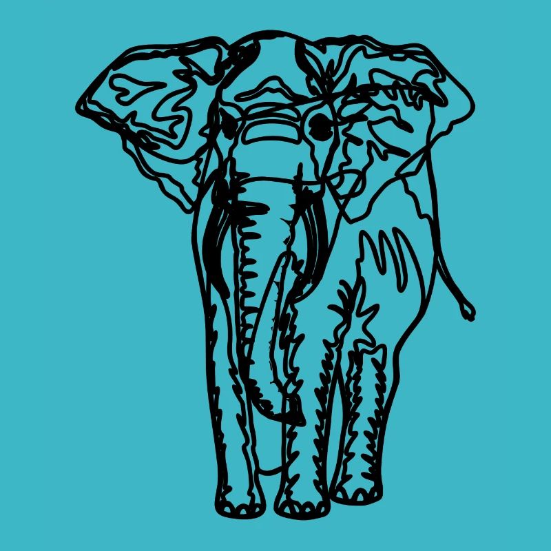 Drawing of an elephant