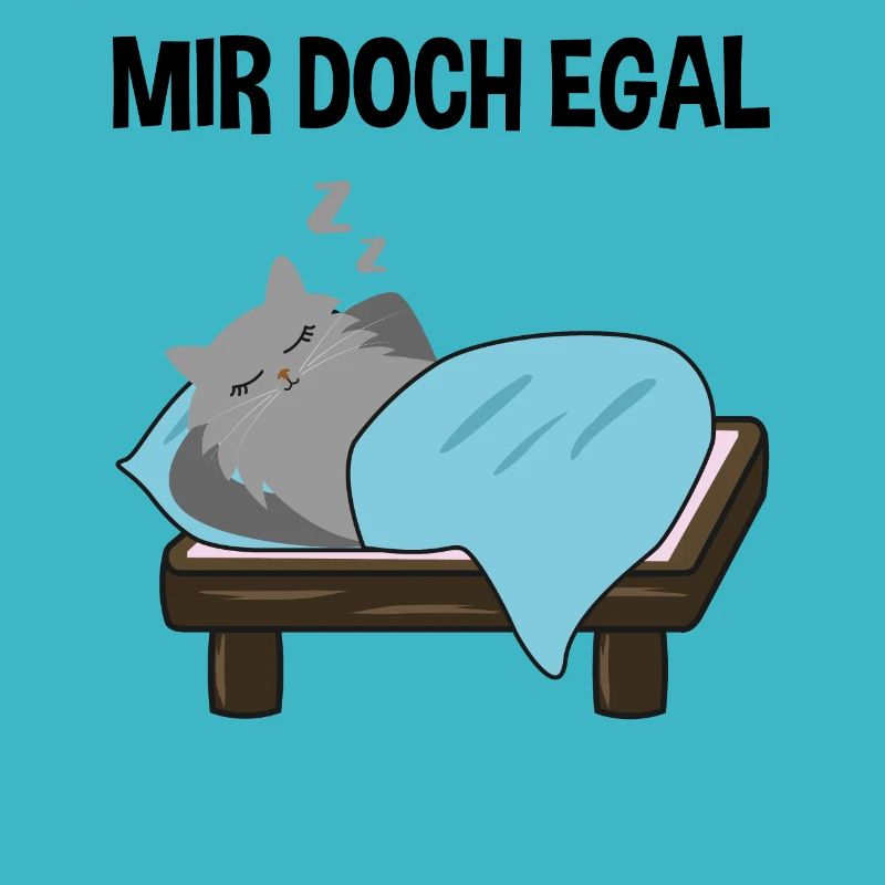 Faule Freche Katze Lustiger Spruch Geschenk