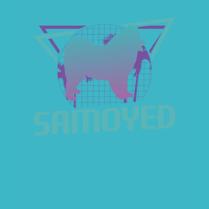 Retro Samoyed-Hundeliebhaber