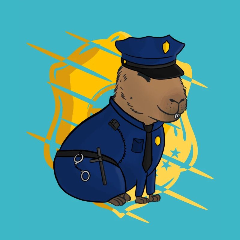 Capybara Meme Police