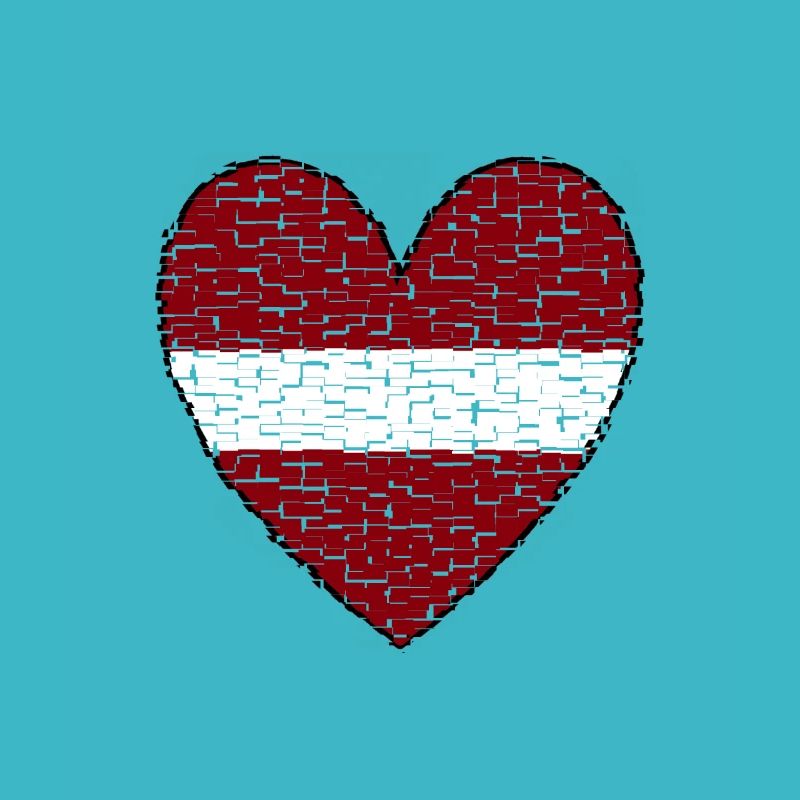 Lettland Riga Herz Kunst Design