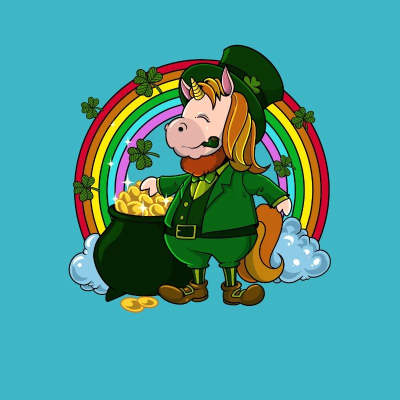 Licorne Leprechaun - Licorne de St Patrick