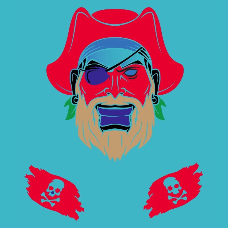 Conception de crâne de pirate