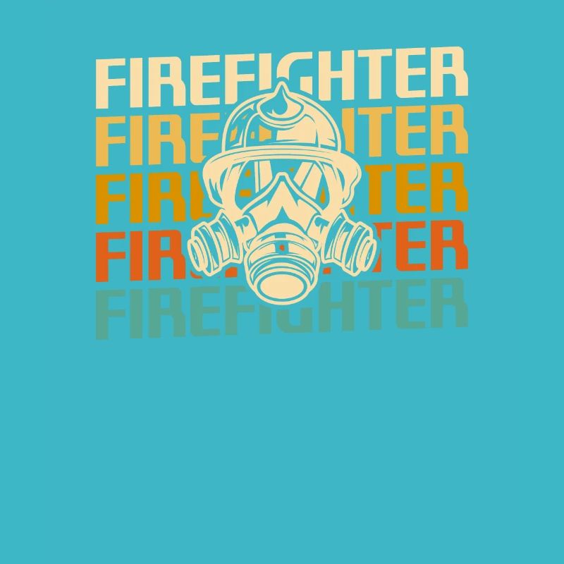 Retro Vintage Classic Firefighter Firefighting