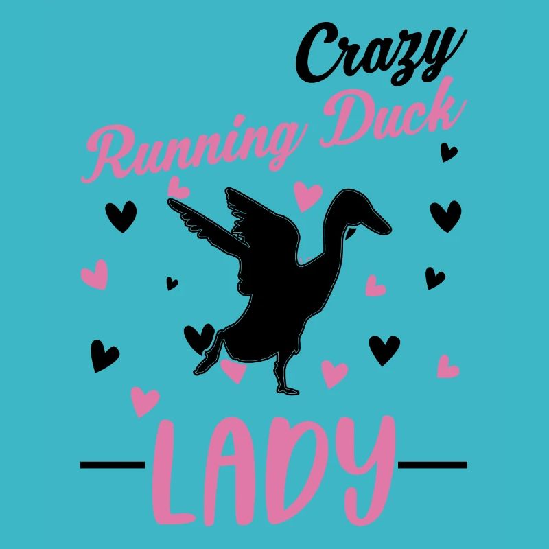 Crazy Running Duck lady Laufente