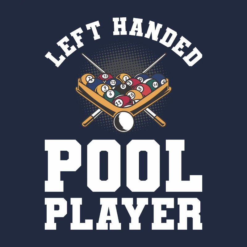 Left Handed Pool Player Billiard