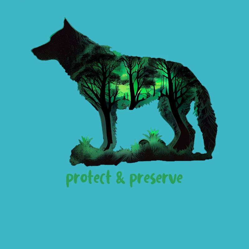 Wölfe Silhouette Naturschutz Tierschutz Wolf