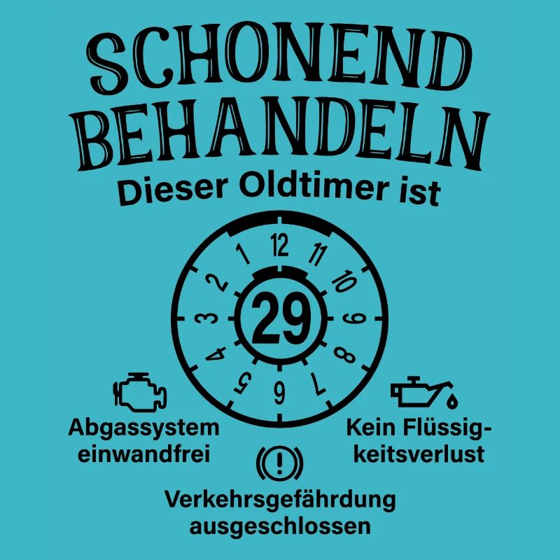 29. Geburtstag Schonend Behandeln Oldtimer Ist 29