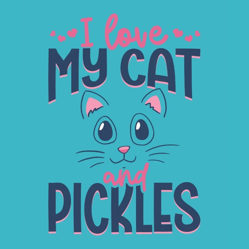 J’aime mon chat et mes cornichons - Concombre