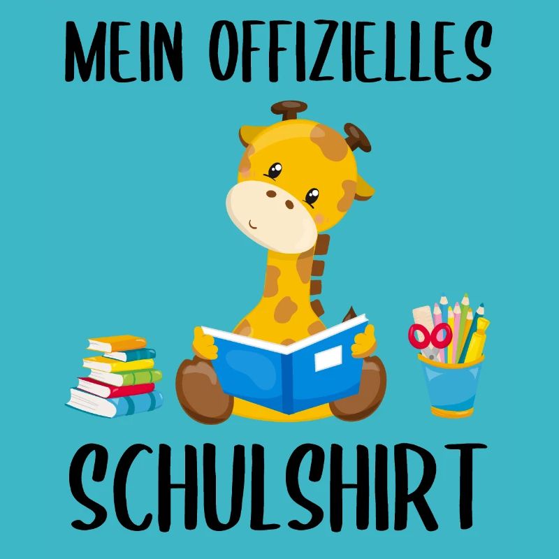 Giraffe Schulshirt Schulbeginn Schule Geschenk