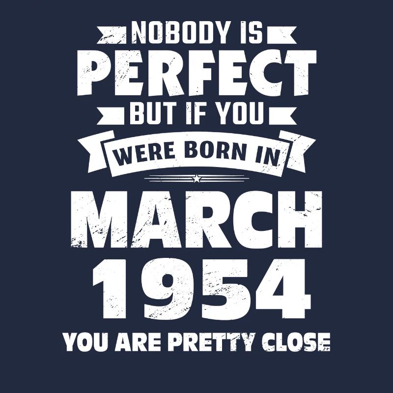 69th birthday March Born 1954 Gift idea